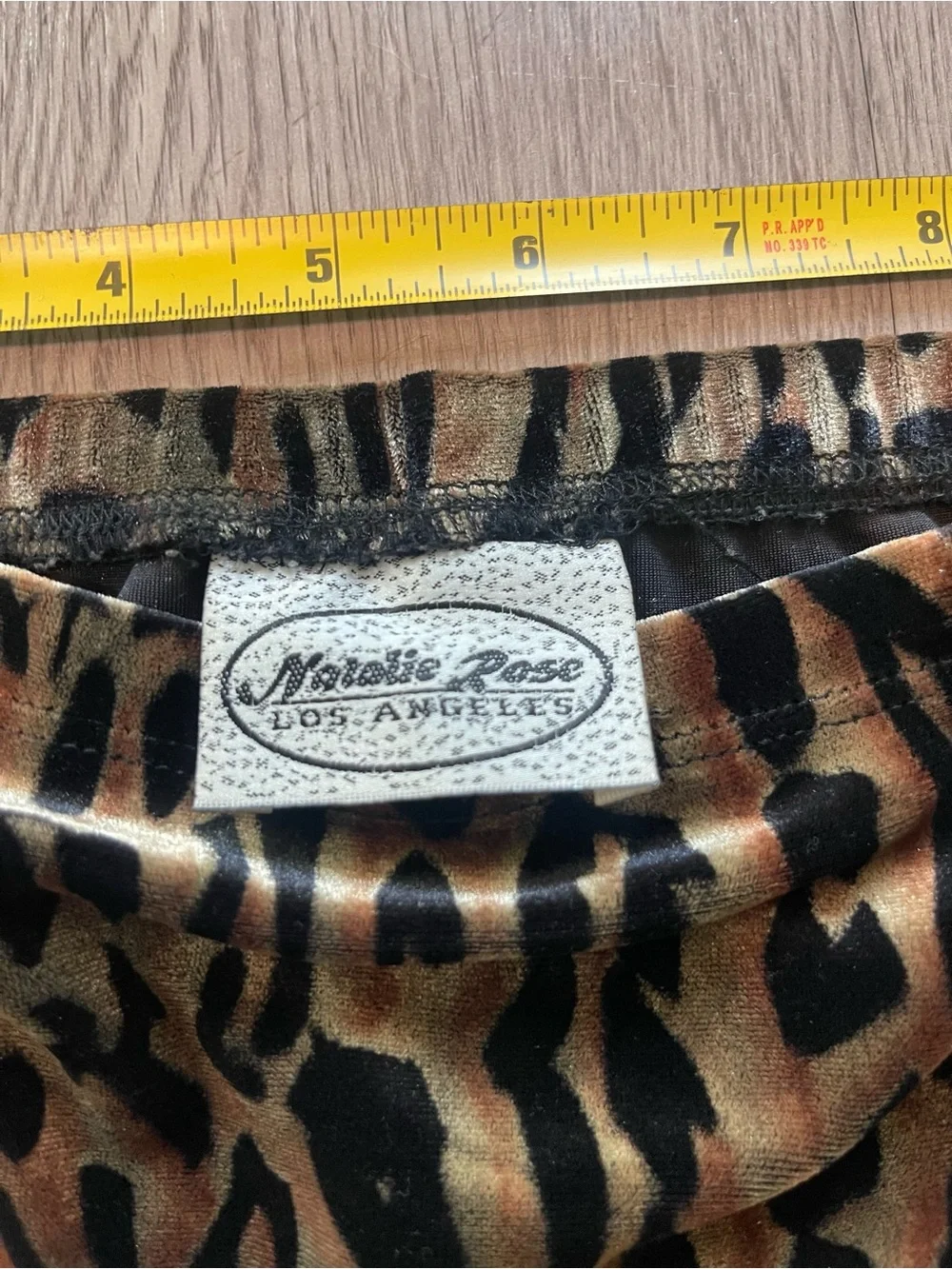 Vtg 90s Natalie rose Los Angeles Leopard print midi skirt